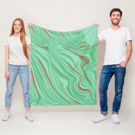 Cobertor De Velo Tecido ondulado com tons verdes claros, ondulação