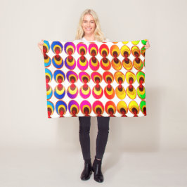 Cobertor De Velo Tecido psicodélico