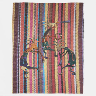 Cobertor De Velo Tecido Stripes Padrão Colorido I + KOKOPELLI