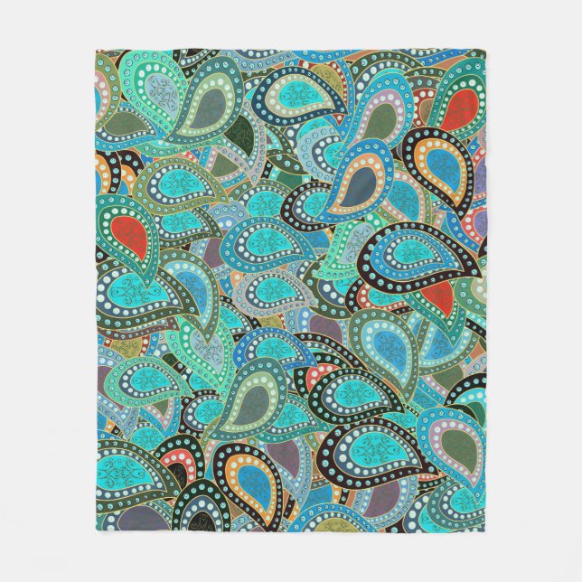 Cobertor De Velo Tecido ultrafashionável: Motif sem costura abstrat (Frente)