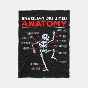 Cobertor De Velo Técnicas de Anatomia de Jiu Jitsu Brasileiro Esque