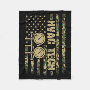 Cobertor De Velo Técnico de Hvac Camuflagem da Bandeira Americana 4