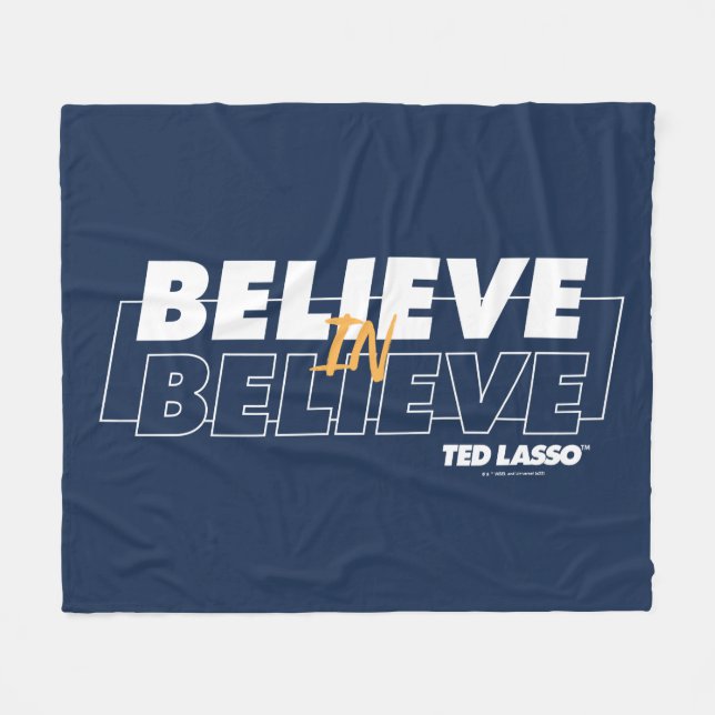 Cobertor De Velo Ted Lasso | Acredite em (Frente (Horizontal))