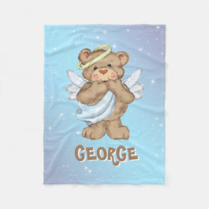 Cobertor De Velo Teddy Bear Angel