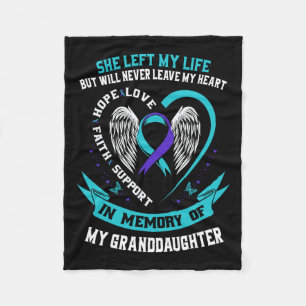 Cobertor De Velo Teerão Purple Suicida Sensibilização Camisa neta
