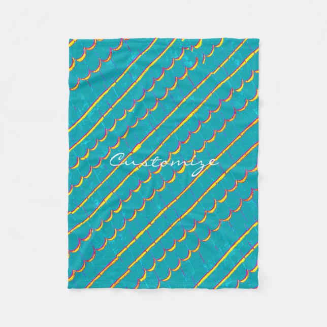 Cobertor De Velo telhas azul esverdeado Thunder_Cove (Frente)