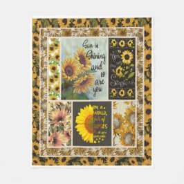 Cobertor De Velo Tema De Girassol Você É Meu Sol