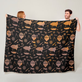 Cobertor De Velo Tema de nave Rusty Steampunk