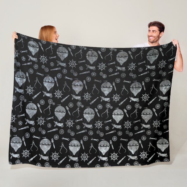 Cobertor De Velo Tema do Balão Steampunk Zinc (In Situ)