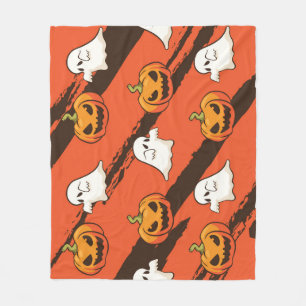 Cobertor De Velo Tema do Dia das Bruxas de Abóbora, padrão perfeito