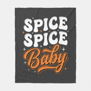 Cobertor De Velo Temática de Halloween Bebê Spice Retro Tipografia 