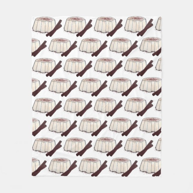 Cobertor De Velo Tembleque Puerto Rican New Year Coconut Pudim (Frente)