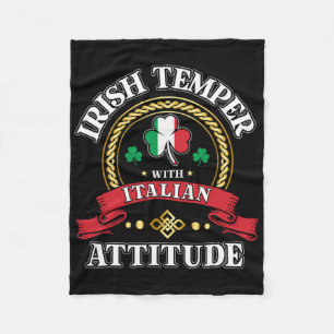 Cobertor De Velo Temperamento Irlandês Atitude Italiana Dia de São 
