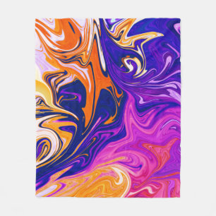 Cobertor De Velo Tempestade de cores Melhor pintura abstrato colo