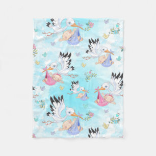 Cobertor De Velo Tempestades Rosa e Azul