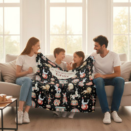 Cobertor De Velo Tenda de Circo em Aquarela Elefantes Leões Família