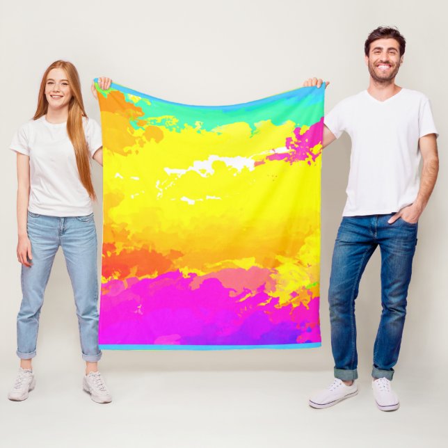 Cobertor De Velo Tendência e Eterno Nuvens Padrões Arte (In Situ)