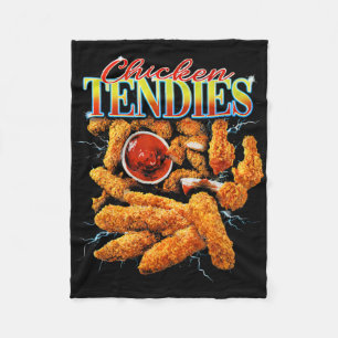 Cobertor De Velo Tendies de Frango Vintage Bootleg Rap Retro 90s Li