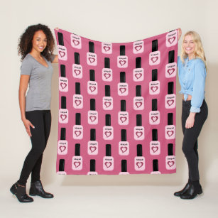 Cobertor De Velo Tendy Chic Modern Pink Nail Polonês