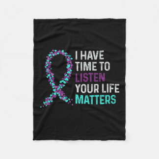 Cobertor De Velo Tenha Tempo Para Ouvir Awarenes Suicidas Na Saúde 