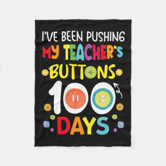 Cobertor De Velo Tenho Pressionado Meus Professores Botões 100 Dias