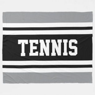 Cobertor De Velo TENIS Cinza Atlético Preto Branco Listras de Corri