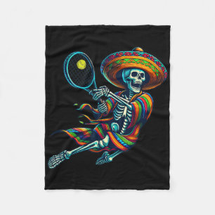 Cobertor De Velo Tênis Skeleton Mexicano Sombrero Cinco De Mayo Ten