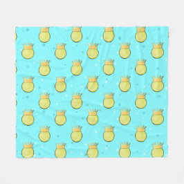 Cobertor De Velo Tennis Sports King Pattern on Blue Background