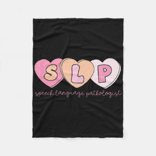 Cobertor De Velo Terapeuta da Fala Valentines Slp Terapeuta da Ling