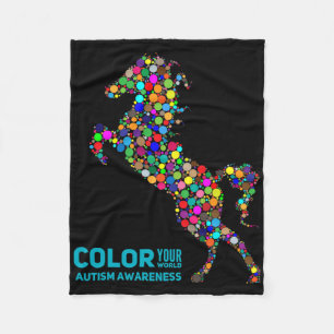 Cobertor De Velo Terapia Equina Conscientização Autismo Presente de