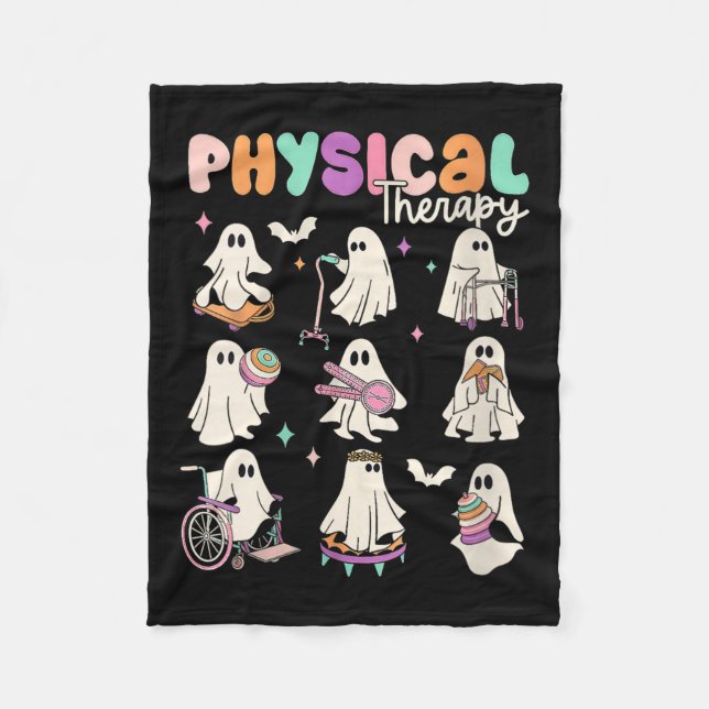 Cobertor De Velo Terapia Física Fantasma Fofa Feminina Pt Física O (Frente)