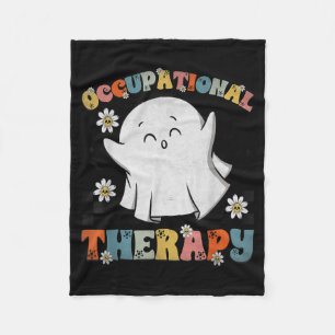 Cobertor De Velo Terapia Ocupacional Ot Halloween Fantasma Retro Ot