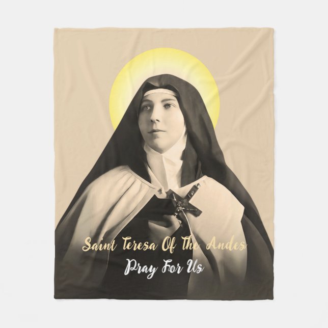 Cobertor De Velo TERESA santo DOS ANDES (Frente)