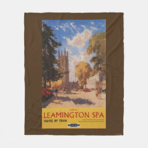 Cobertor De Velo Termas reais, poster britânico das estradas de