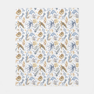 Cobertor De Velo Terra neutra colorida do mar pastel