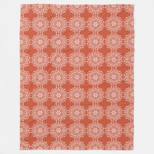 Cobertor De Velo Terracotta Mandala (Frente)