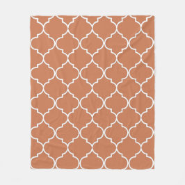 Cobertor De Velo Terracotta — Padrão marroquino mediterrânico