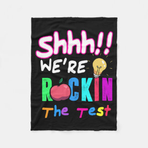 Cobertor De Velo Test Day Rock The Test Rainbow Teachent (Professor