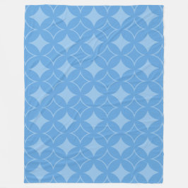 Cobertor De Velo Teste padrão azul manhoso do shippo