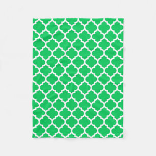Cobertor De Velo Teste padrão branco #5 de Quatrefoil do marroquin