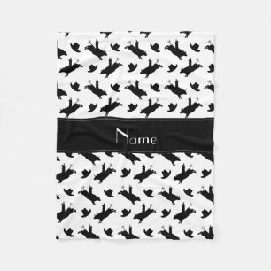 Cobertor De Velo Teste padrão branco conhecido personalizado da