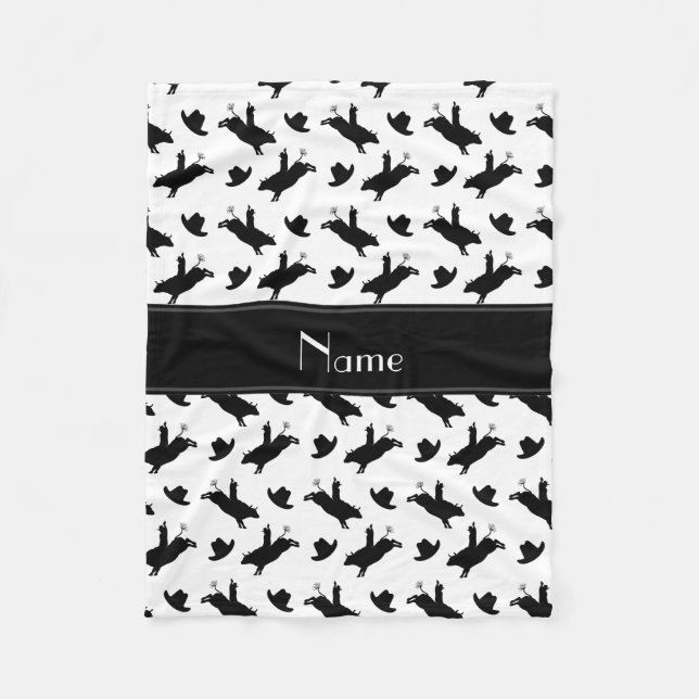 Cobertor De Velo Teste padrão branco conhecido personalizado da (Frente)