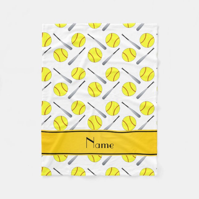 Cobertor De Velo Teste padrão branco conhecido personalizado do (Frente)