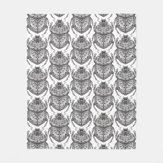 Cobertor De Velo Teste padrão com Doodle da mão (Frente)