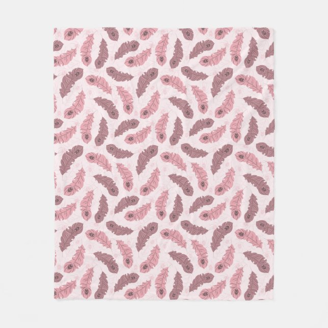 Cobertor De Velo teste padrão com penas do pavão (Frente)