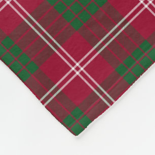Cobertor De Velo Teste padrão da xadrez de Tartan da família de