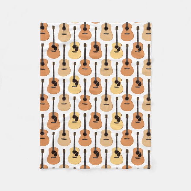 Cobertor De Velo Teste padrão das guitarra acústicas (Frente)