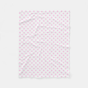 Cobertor De Velo Teste padrão de bolinhas branco cor-de-rosa bonit