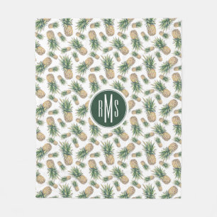 Cobertor De Velo Teste padrão do abacaxi da aguarela