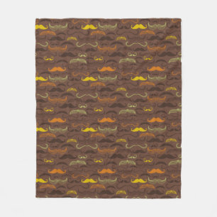 Cobertor De Velo Teste padrão do bigode, estilo retro 5